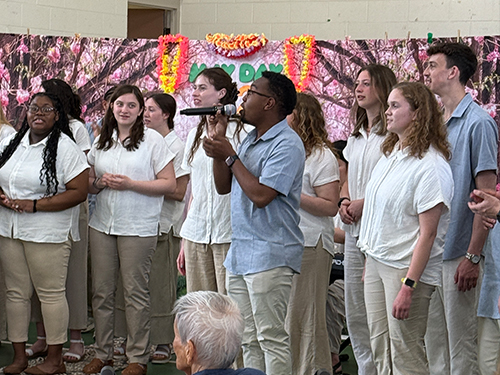A choir performing