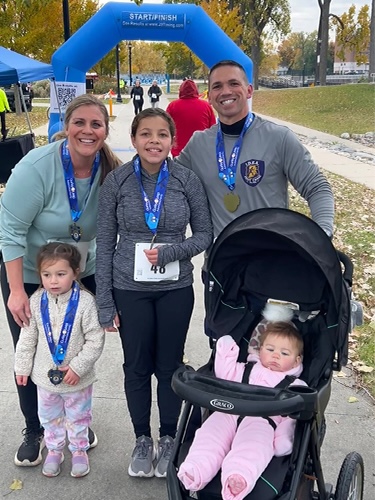 Bruce with his family