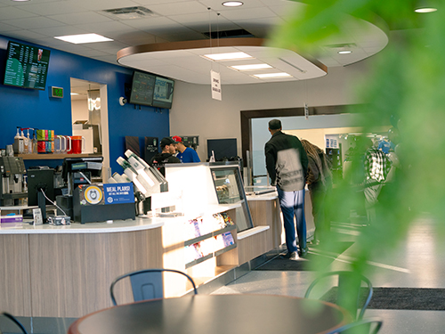 A view of the counter in Sufficient Grounds