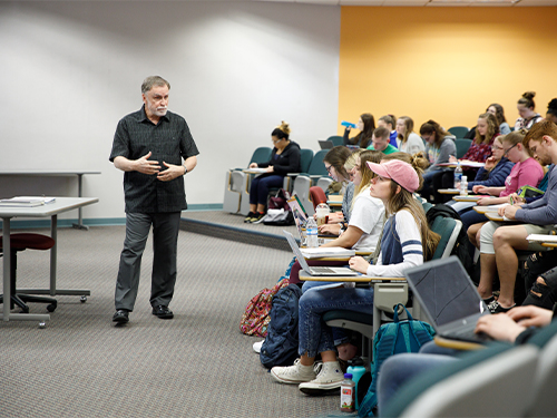 Norm Spivey teaching a class